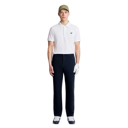White - Side - Lyle & Scott Mens Short-Sleeved Golf Polo Shirt