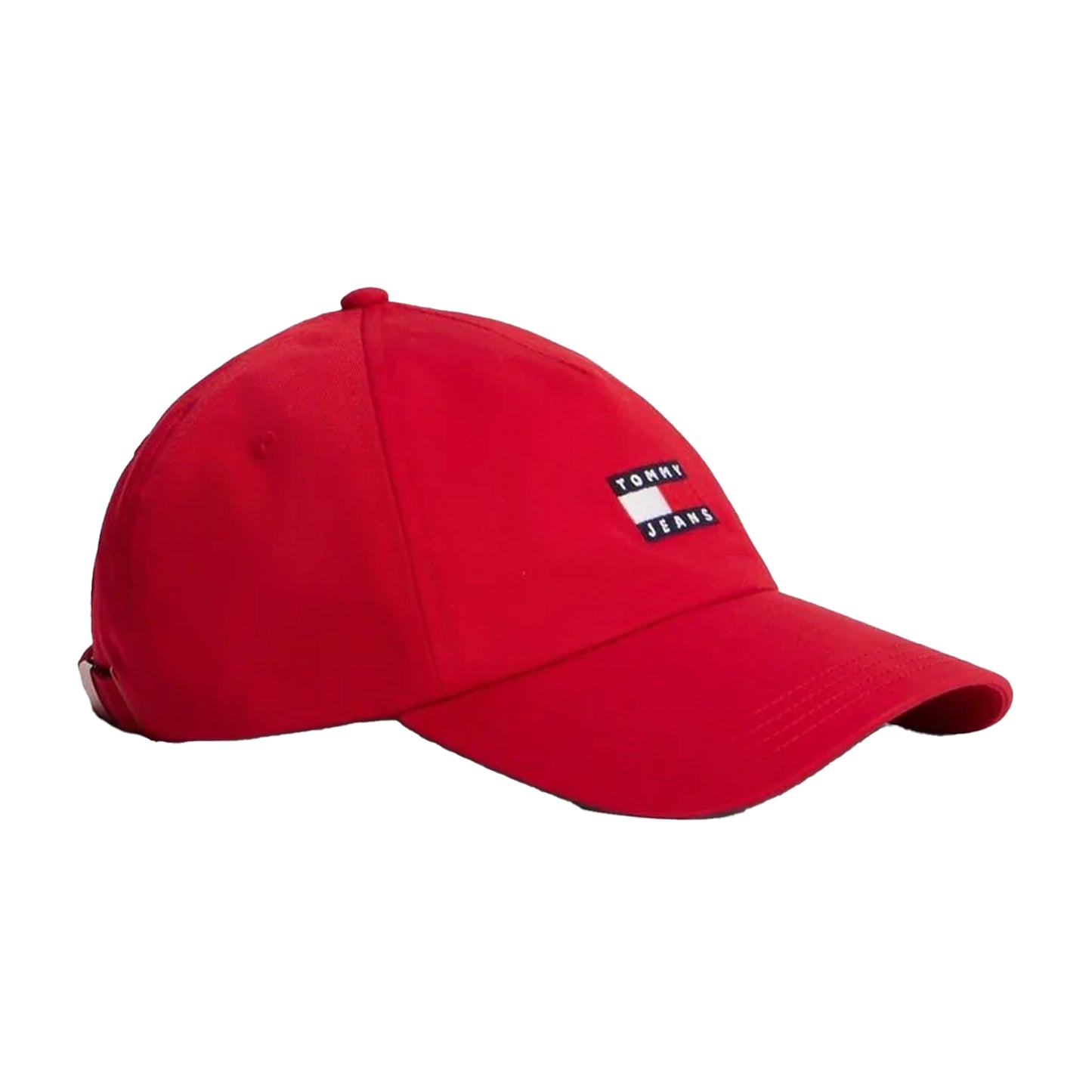 Sapphire Red - Front - Tommy Jeans Flag Logo Organic Cotton Baseball Cap