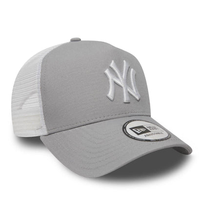 Grey - Back - New Era Casual Trucker Cap