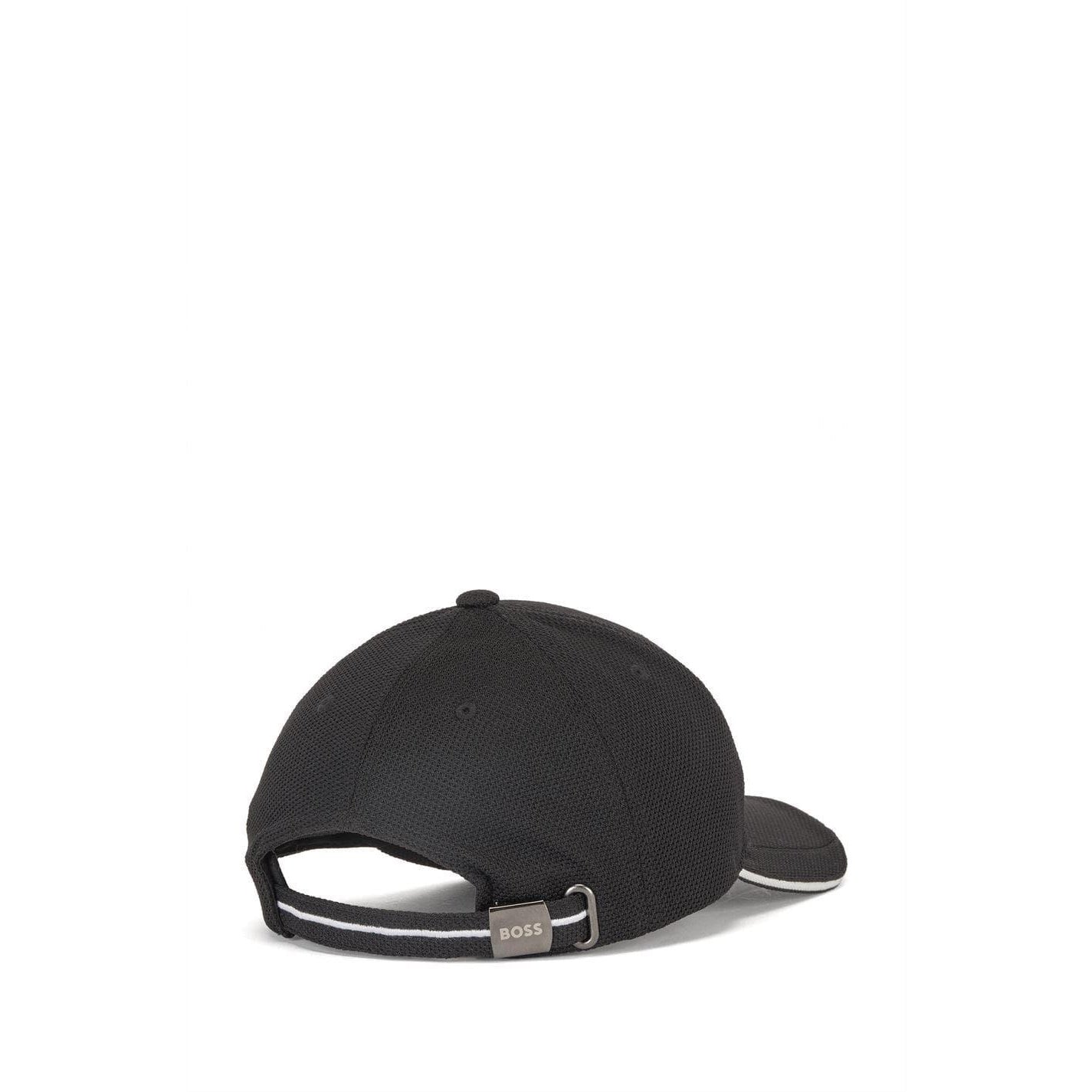 Black - Side - Boss Mens Embroidered Logo Baseball Cap