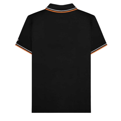 Black-White - Back - Lambretta Mens Tipped Polo Shirt