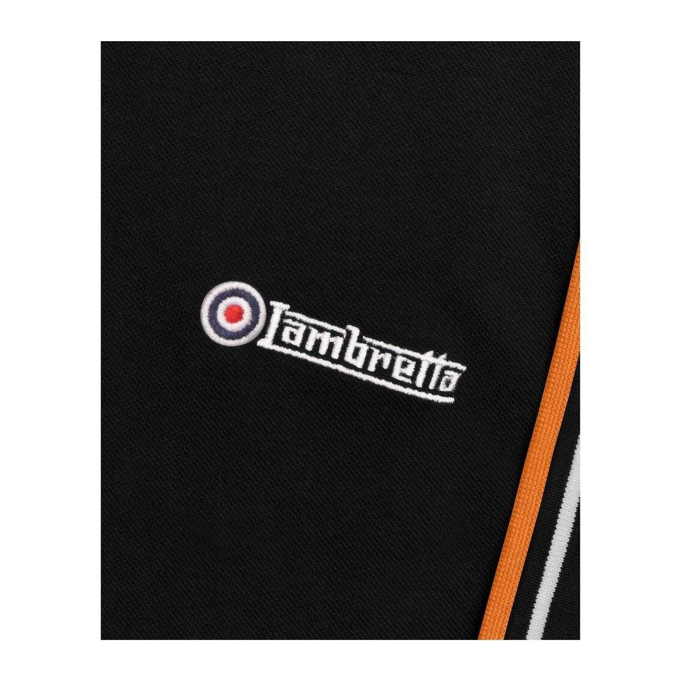Black-White - Lifestyle - Lambretta Mens Tipped Polo Shirt
