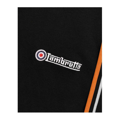 Black-White - Lifestyle - Lambretta Mens Tipped Polo Shirt