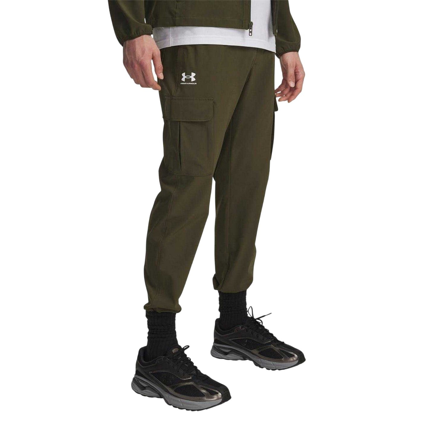 Green - Front - Under Armour Mens Vibe Joggers