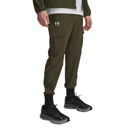 Green - Front - Under Armour Mens Vibe Joggers