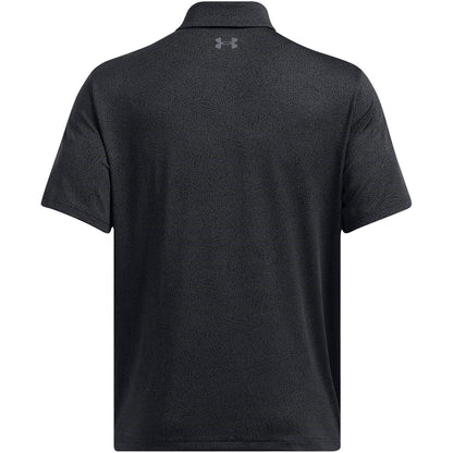 Black - Back - Under Armour Mens Performance Plain Polo Shirt