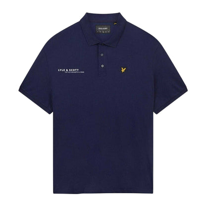 Navy - Front - Lyle & Scott Mens Ordinate Short-Sleeved Polo Shirt