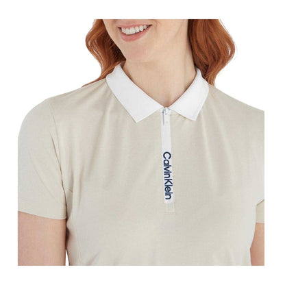 Birch - Side - Calvin Klein Womens-Ladies Regular Polo Shirt