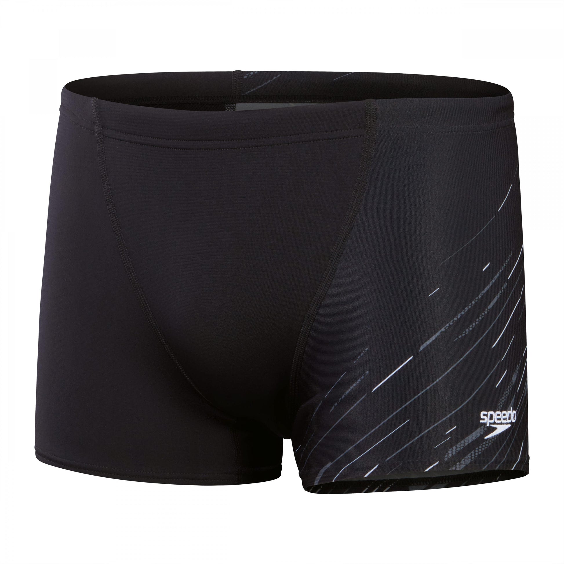 Black-Grey - Front - Speedo Mens Hyper Boom V Detail Shorts