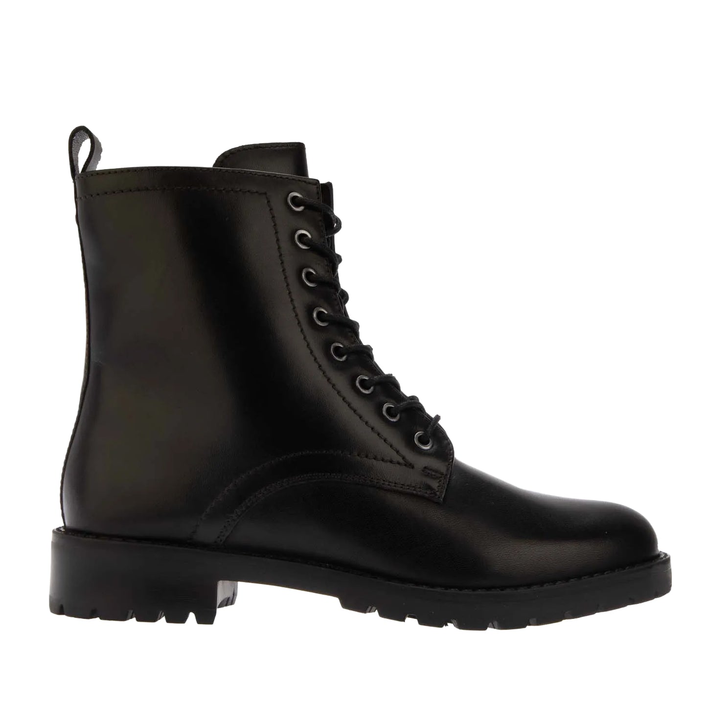 Black - Lifestyle - Dune London Womens-Ladies Prestin Leather Lace Up Ankle Boots
