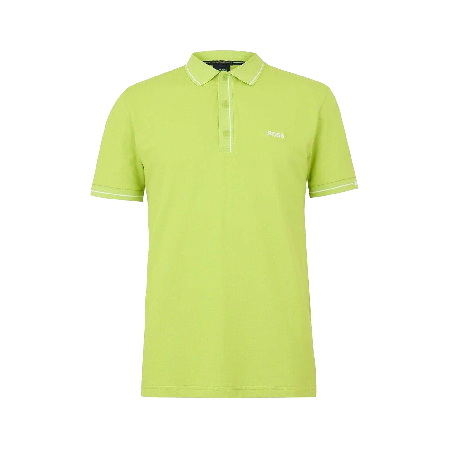 Bright Green - Front - Boss Mens Paule Polo Shirt