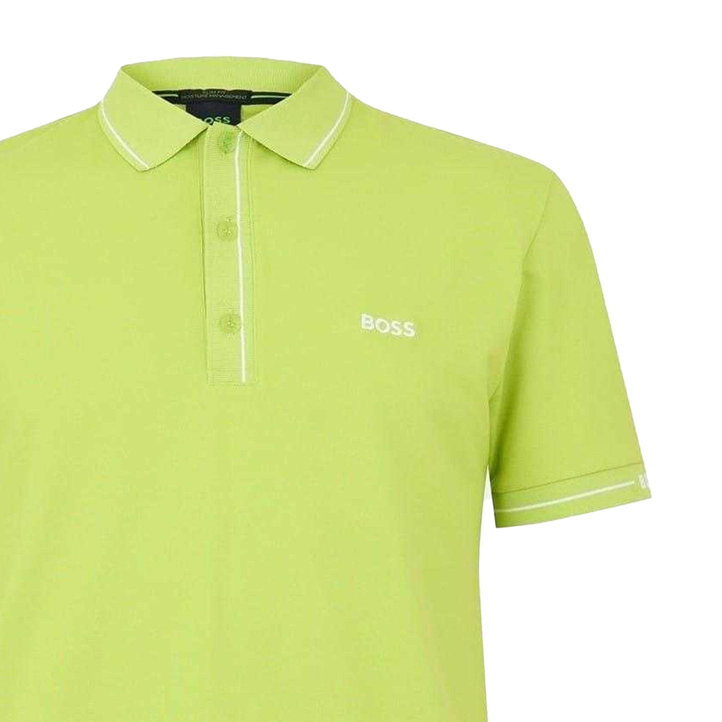 Bright Green - Back - Boss Mens Paule Polo Shirt