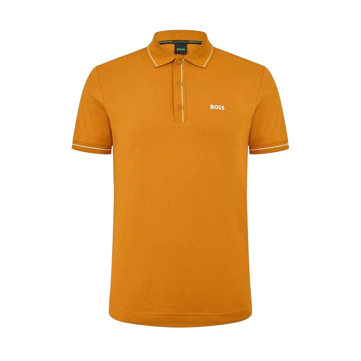 Dark Yellow - Front - Boss Mens Paule Polo Shirt