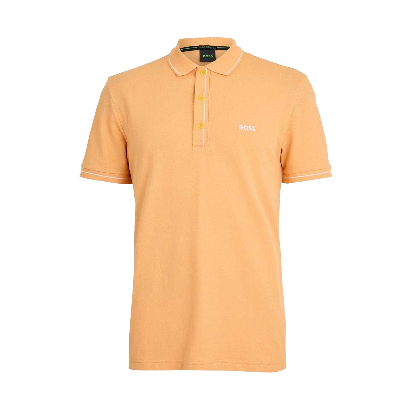 Orange - Front - Boss Mens Paule Polo Shirt
