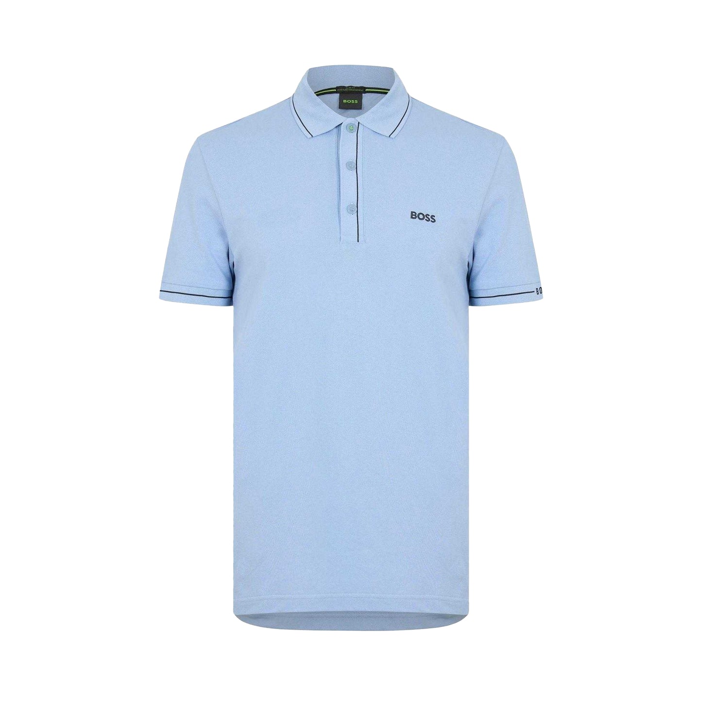Blue - Front - Boss Mens Paule Polo Shirt