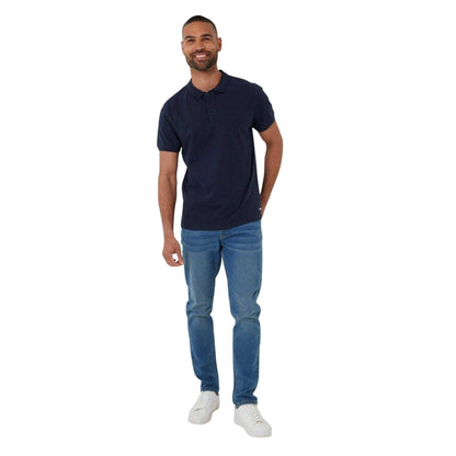Navy - Lifestyle - Threadbare Mens Cramond Regular Polo Shirt