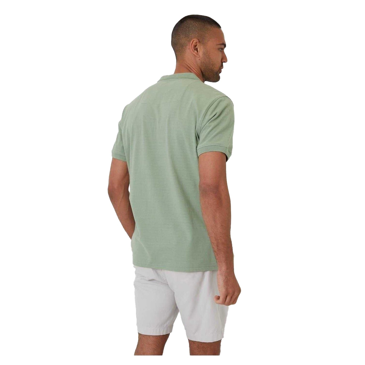 Grass Green - Back - Threadbare Mens Cramond Regular Polo Shirt