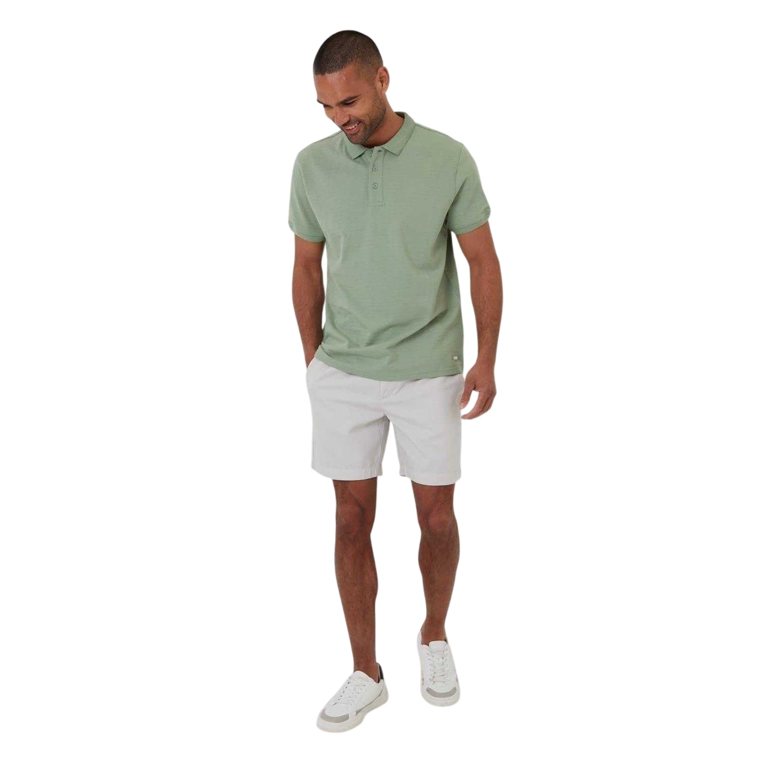 Grass Green - Lifestyle - Threadbare Mens Cramond Regular Polo Shirt