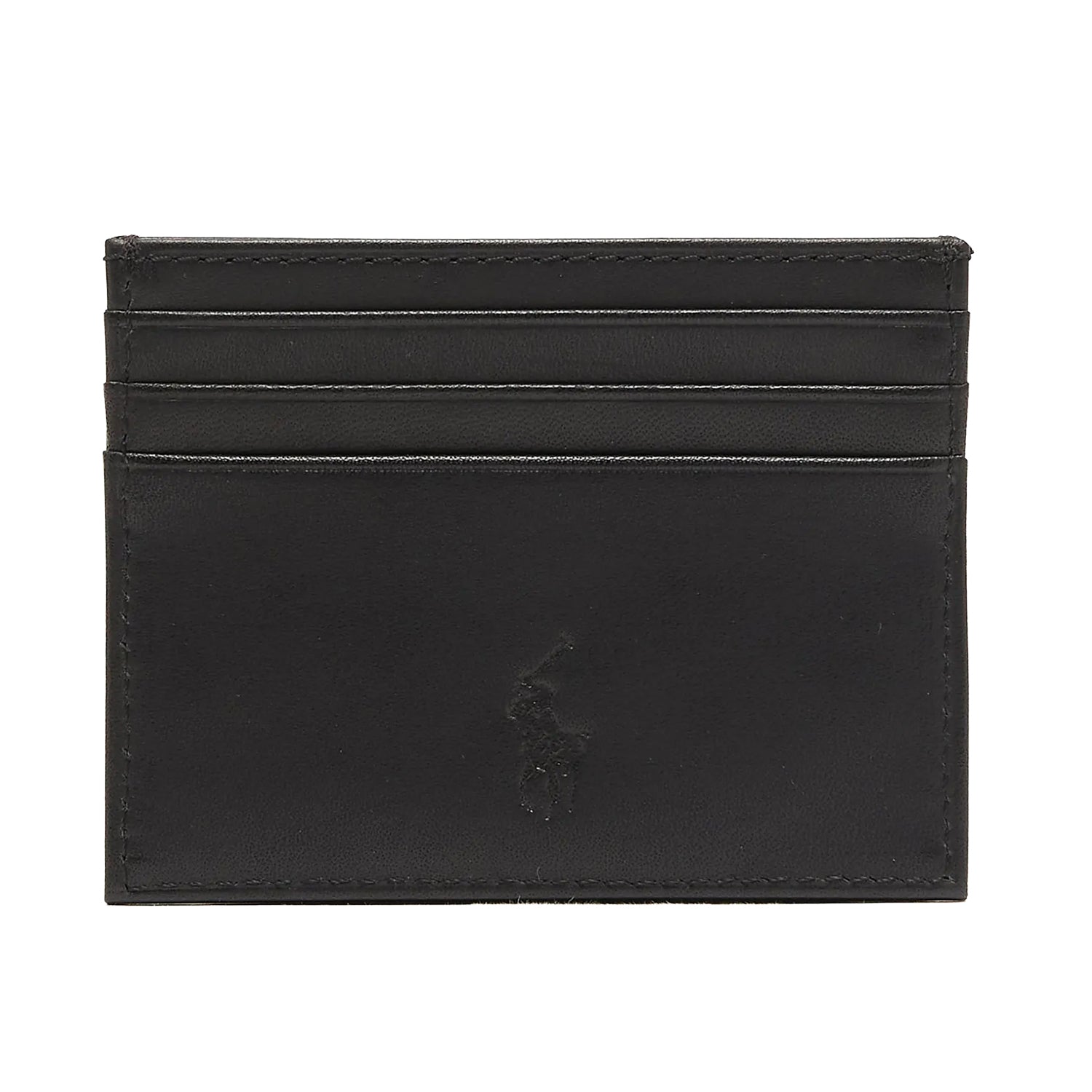 Black - Lifestyle - Ralph Lauren Polo Logo Grain Leather Belt And Wallet Set