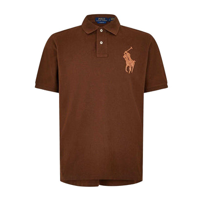 Chocolate Brown - Front - Ralph Lauren Mens Embroidered Logo Polo Shirt