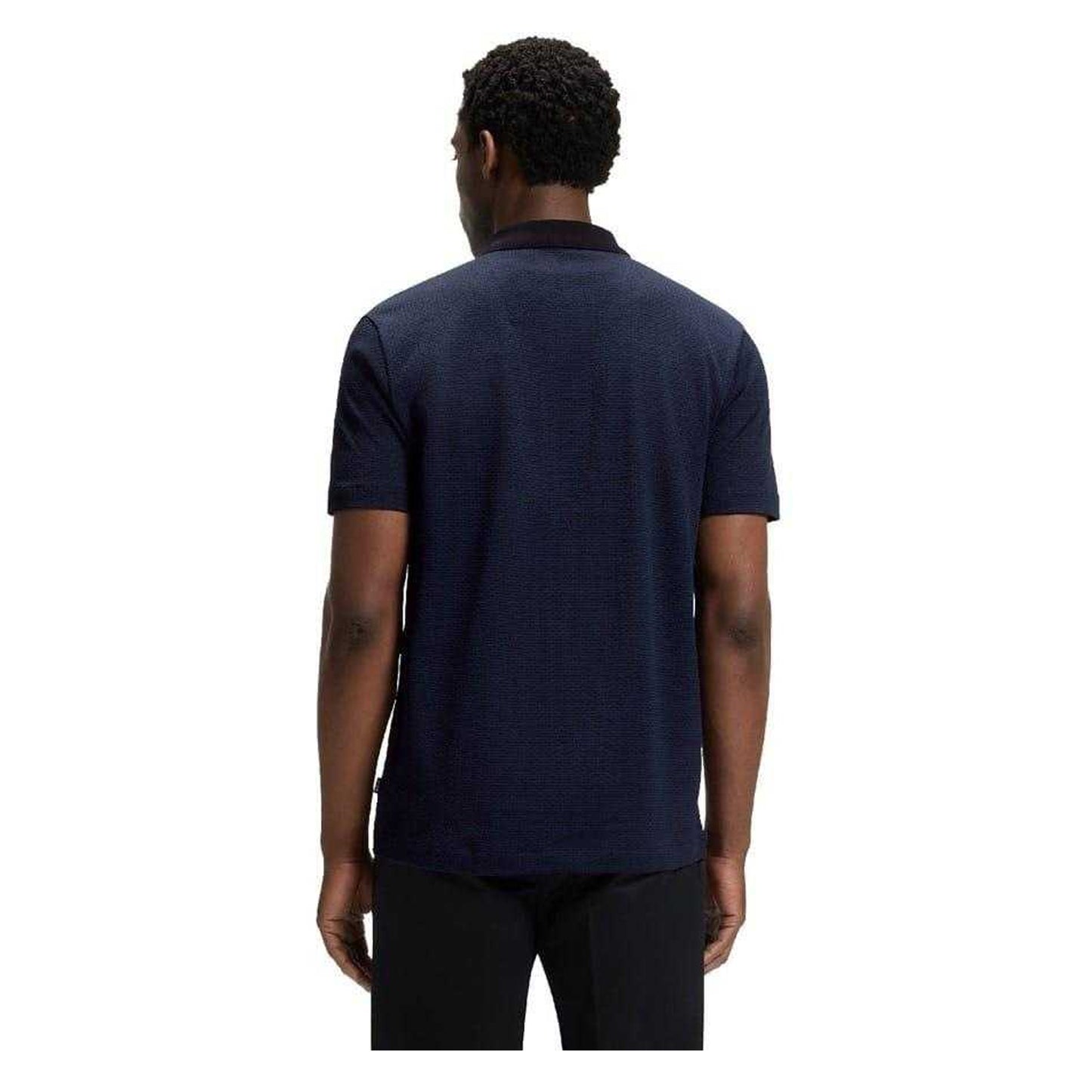 Dark Blue - Back - Boss Mens Regular Polo Shirt