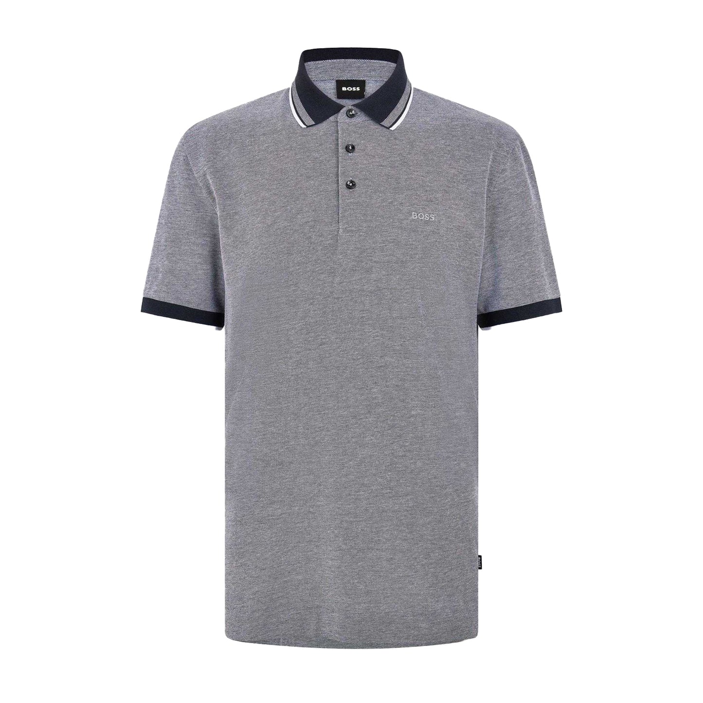 Dark Blue - Front - Boss Mens Polo Shirt