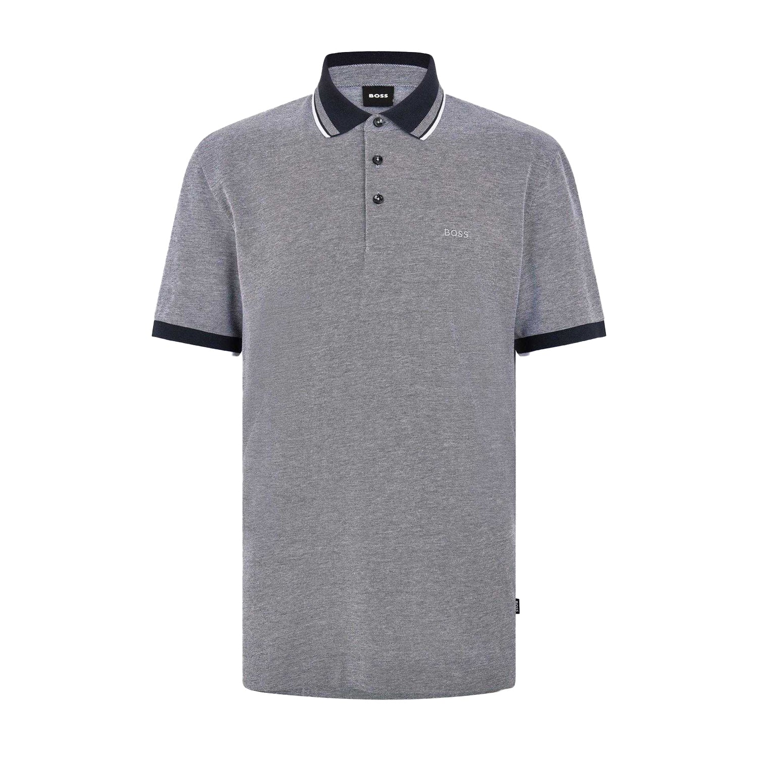 Dark Blue - Front - Boss Mens Polo Shirt
