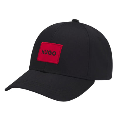 Black - Front - Hugo Patch Baseball Cap