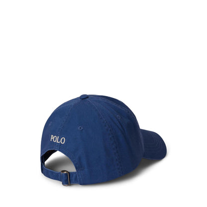 Azure Blue-Creamy Pink - Back - Ralph Lauren Polo Baseball Cap