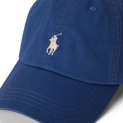 Azure Blue-Creamy Pink - Side - Ralph Lauren Polo Baseball Cap