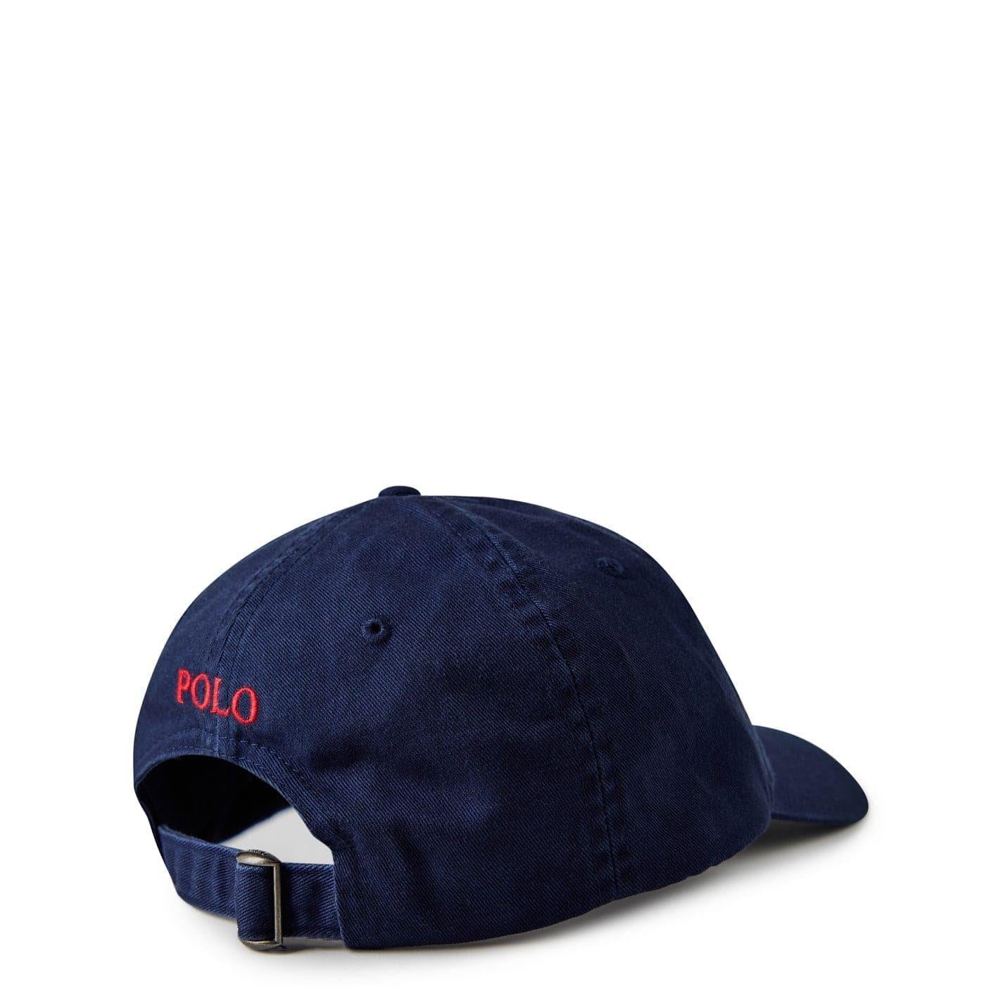 Navy-Red - Side - Ralph Lauren Polo Baseball Cap