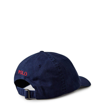 Navy-Red - Side - Ralph Lauren Polo Baseball Cap