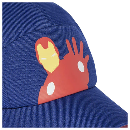 Blue-Red - Side - Adidas Childrens-Kids Iron Man Baseball Cap