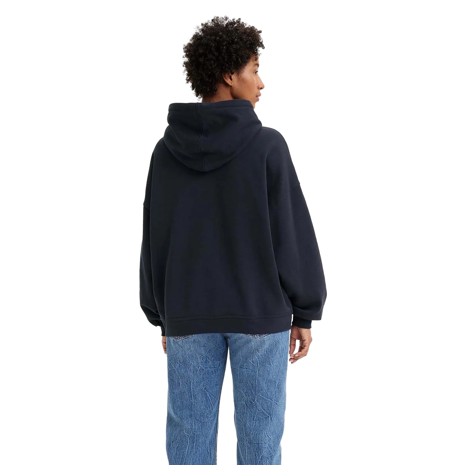 Navy - Back - Levis Womens-Ladies Caravan Graphic Hoodie