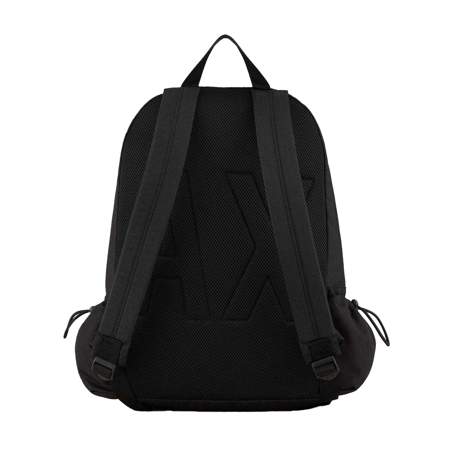 Black-Red - Back - Armani Exchange Nylon Backpack