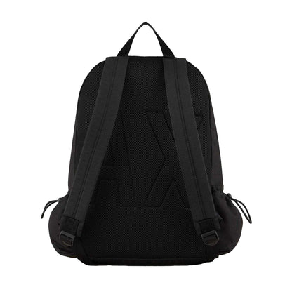 Black-Red - Back - Armani Exchange Nylon Backpack