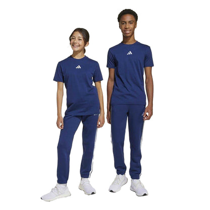 Navy-White - Lifestyle - Adidas Childrens-Kids Essentials Joggers