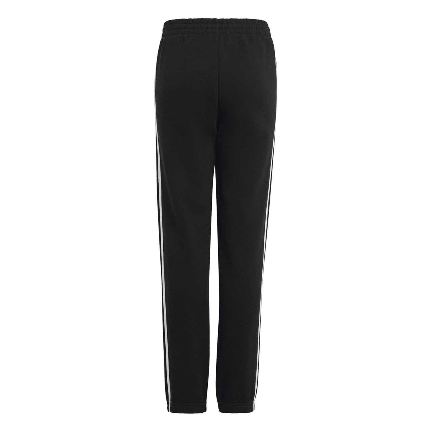 Black-White - Back - Adidas Childrens-Kids Essentials Joggers