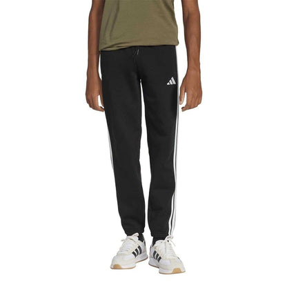 Black-White - Side - Adidas Childrens-Kids Essentials Joggers