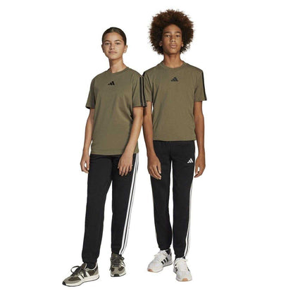 Black-White - Lifestyle - Adidas Childrens-Kids Essentials Joggers
