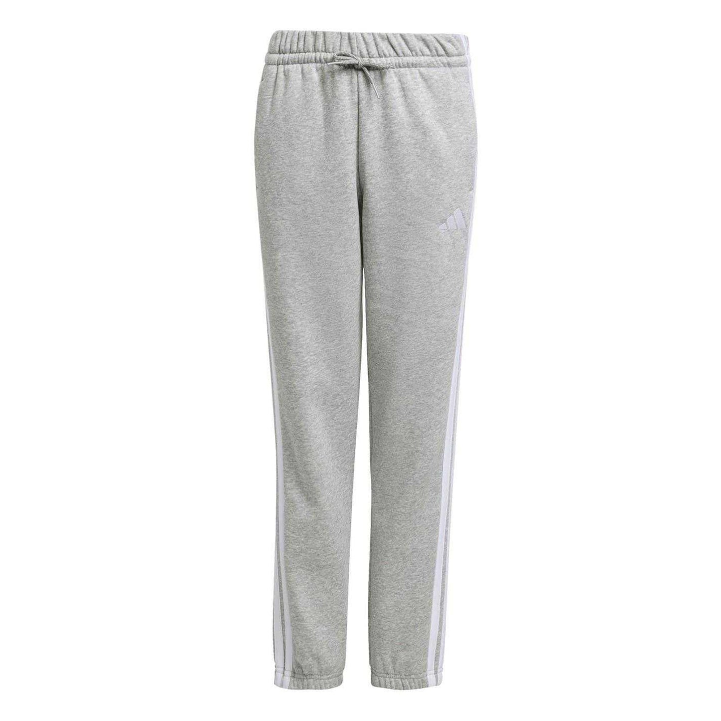 Grey-White - Front - Adidas Childrens-Kids Essentials Joggers