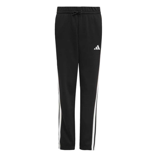 Black-White - Front - Adidas Childrens-Kids Essentials Joggers