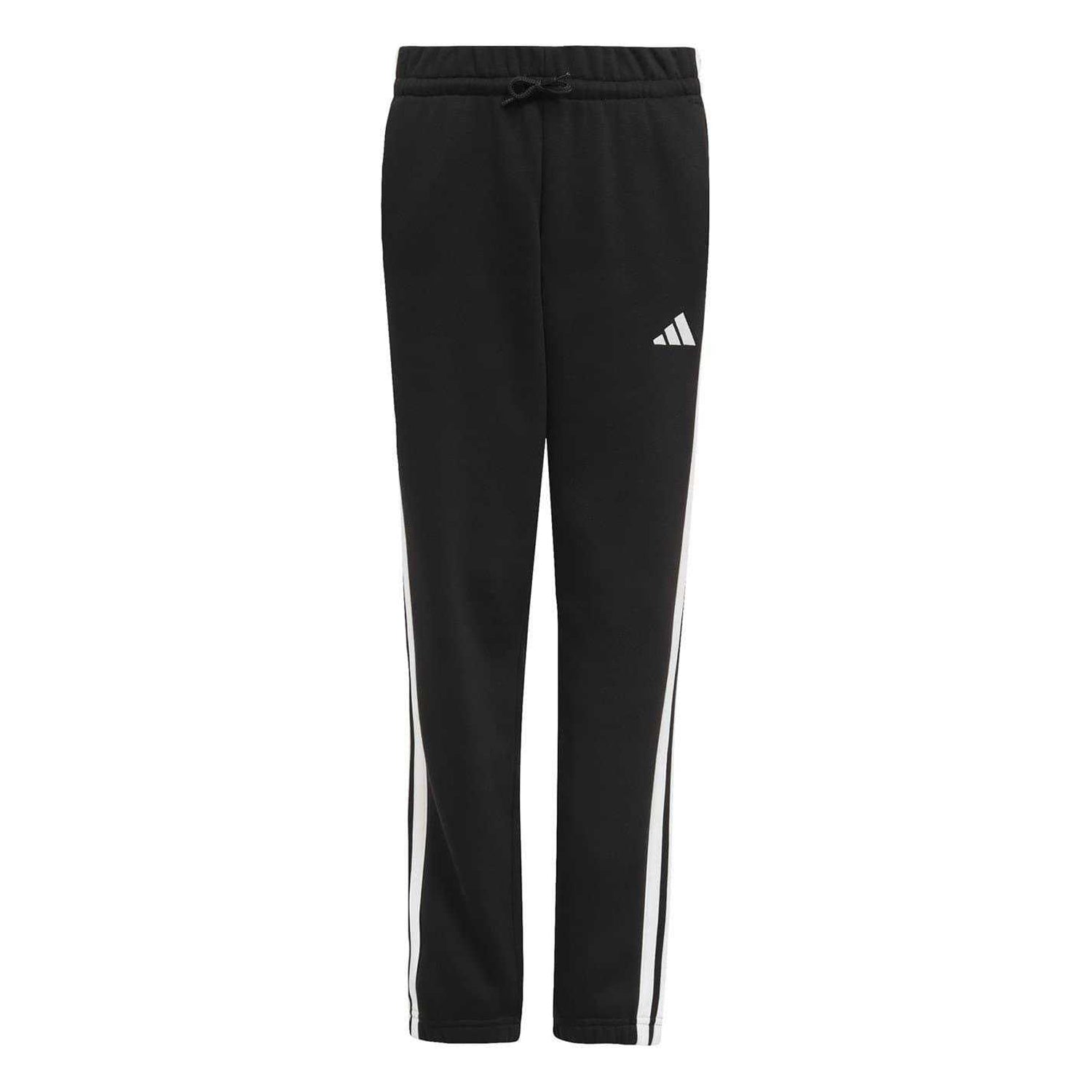 Black-White - Front - Adidas Childrens-Kids Essentials Joggers