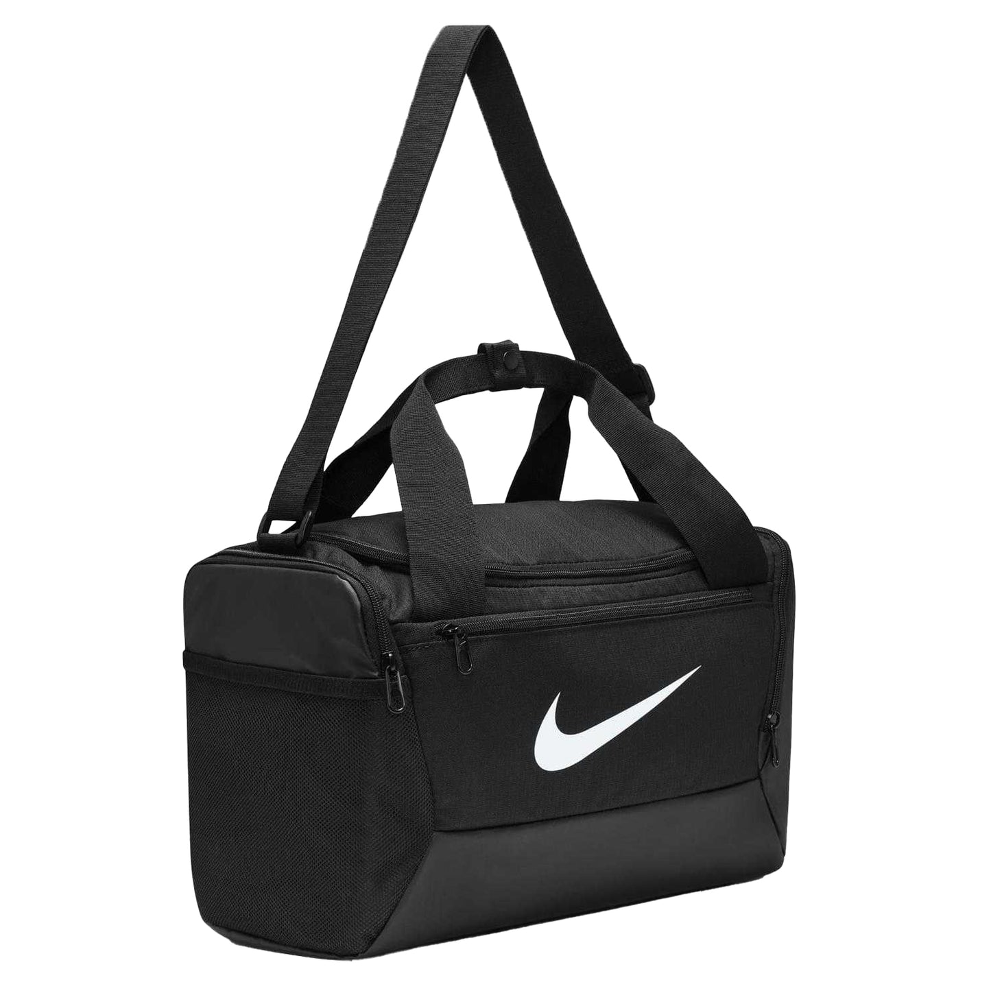Black-White - Side - Nike Brasilia Gym Duffle Bag