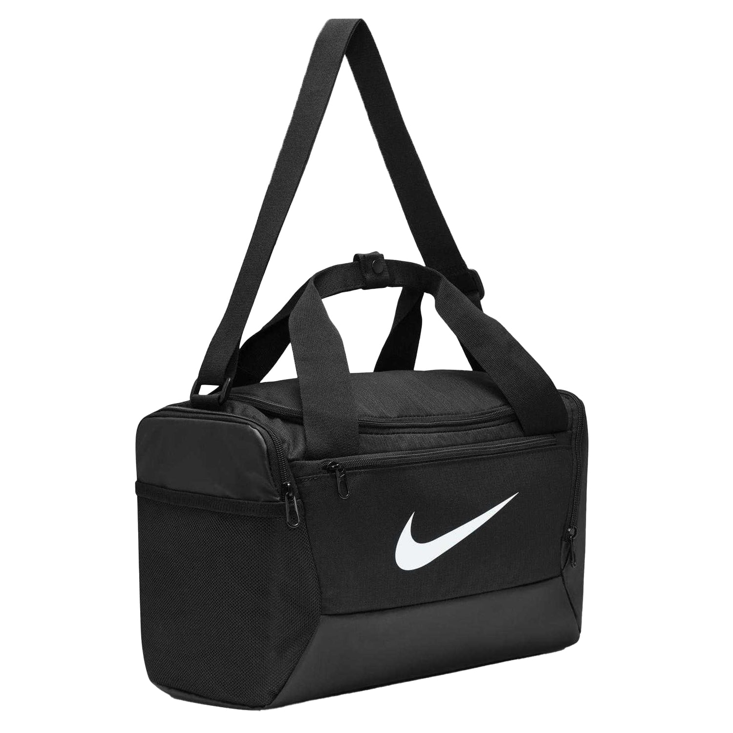 Black-White - Side - Nike Brasilia Gym Duffle Bag