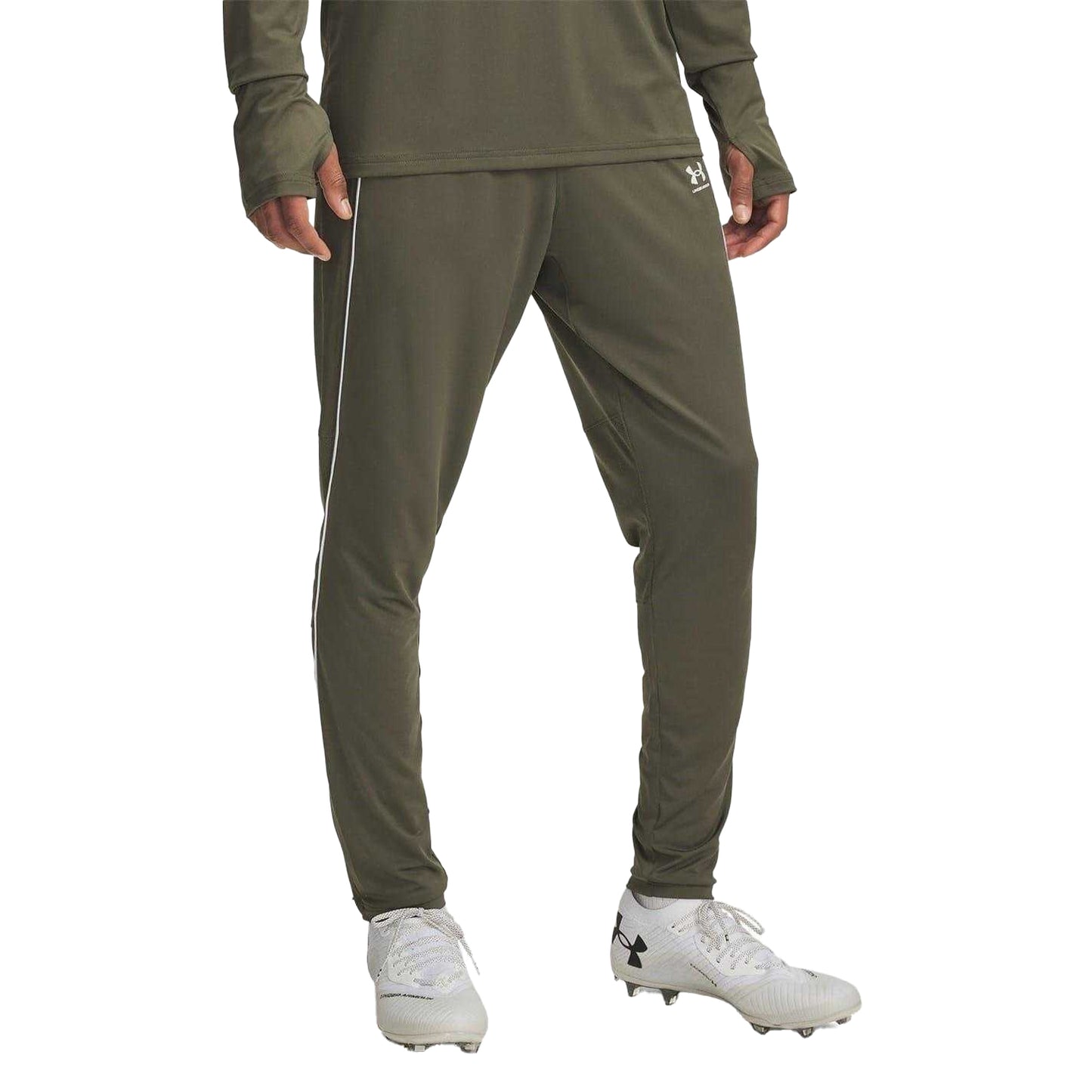 Marine OD Green - Front - Under Armour Mens Challenger Trousers