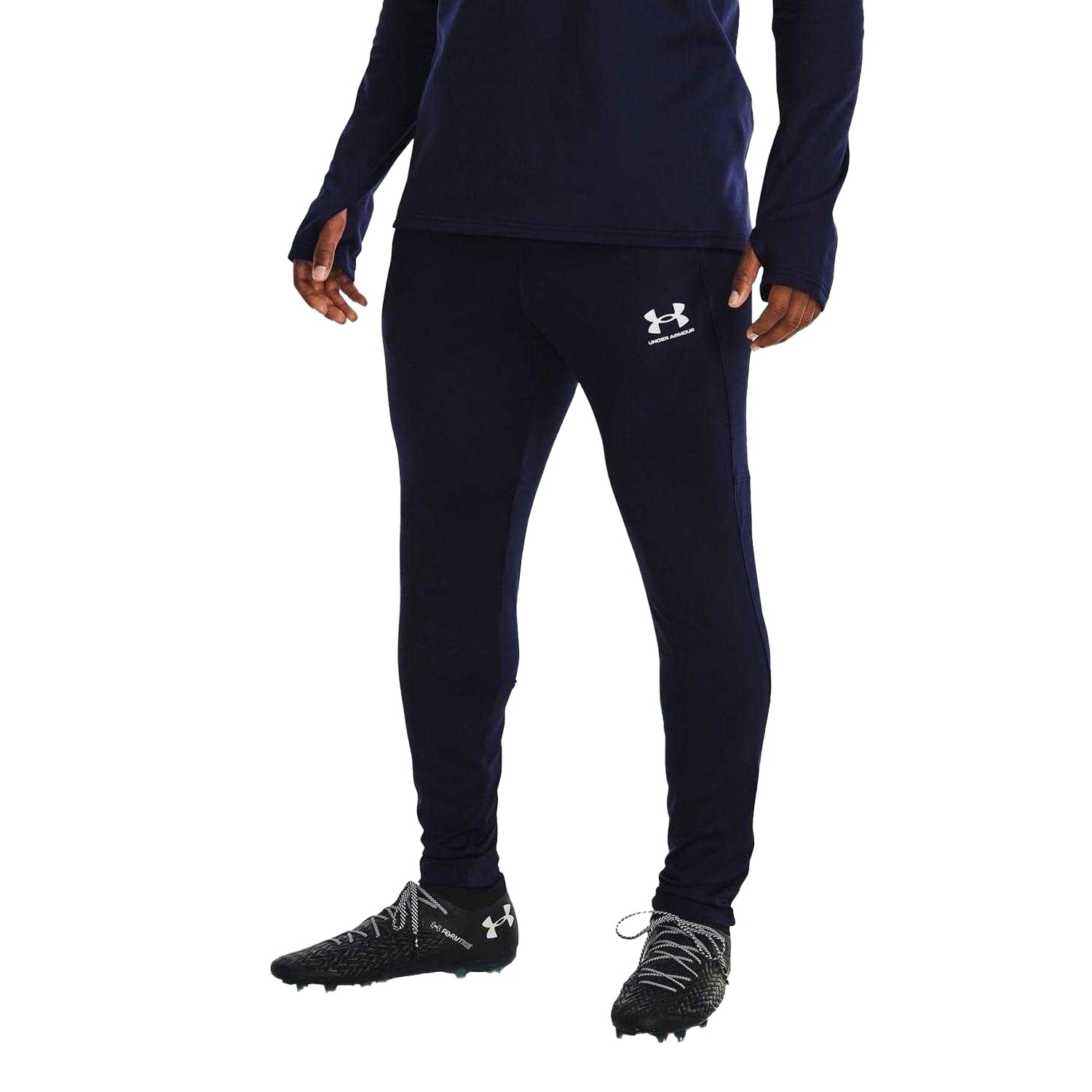 Midnight Navy - Side - Under Armour Mens Challenger Trousers