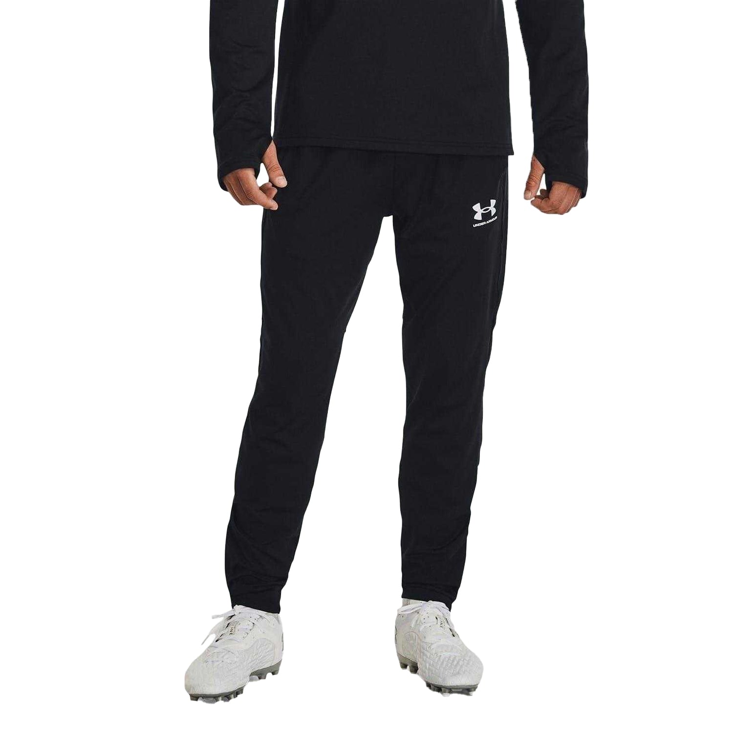 Black - Side - Under Armour Mens Challenger Trousers
