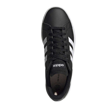 White-Black - Front - Adidas Mens Grand Court Base 2.0 Trainers