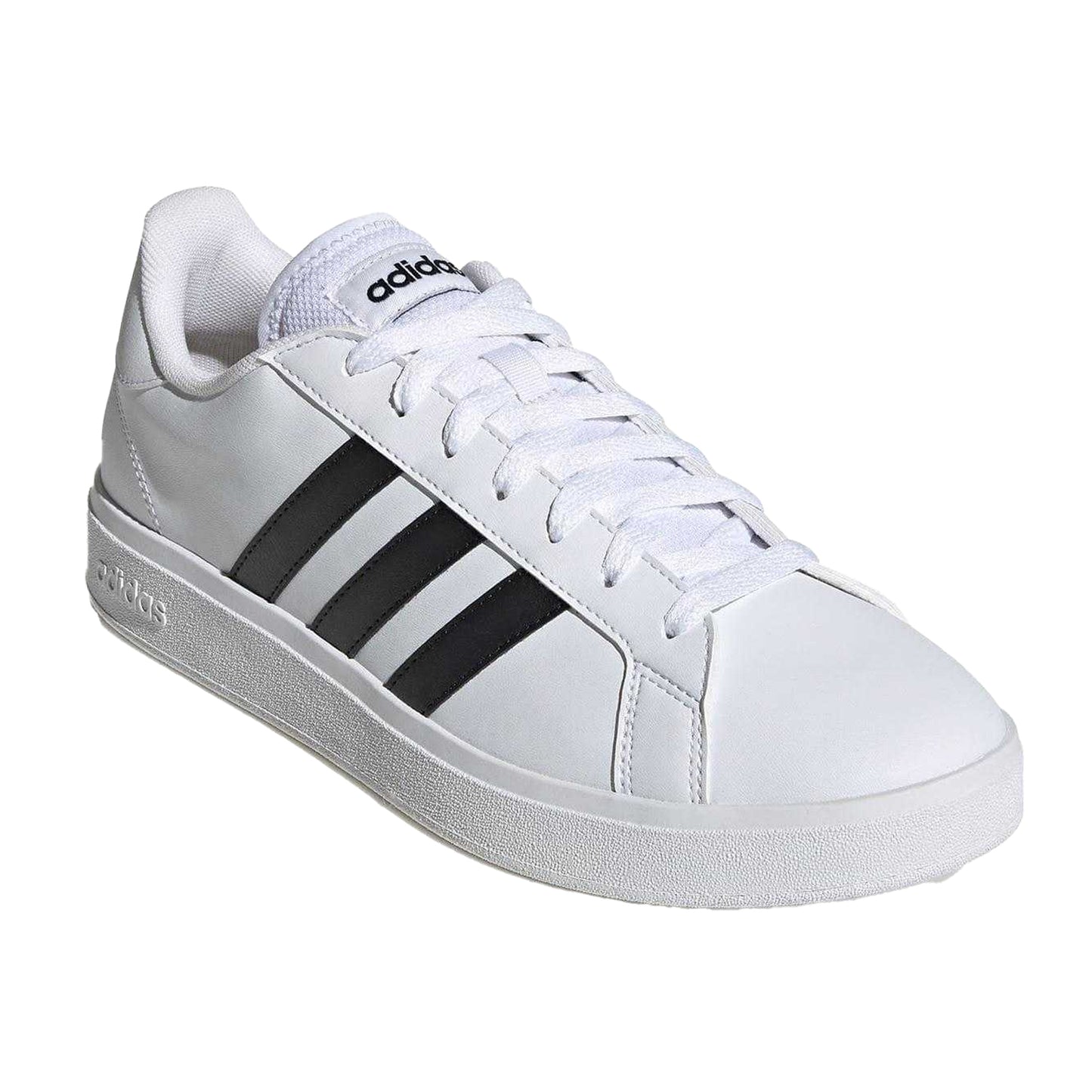 White-Black - Back - Adidas Mens Grand Court Base 2.0 Trainers